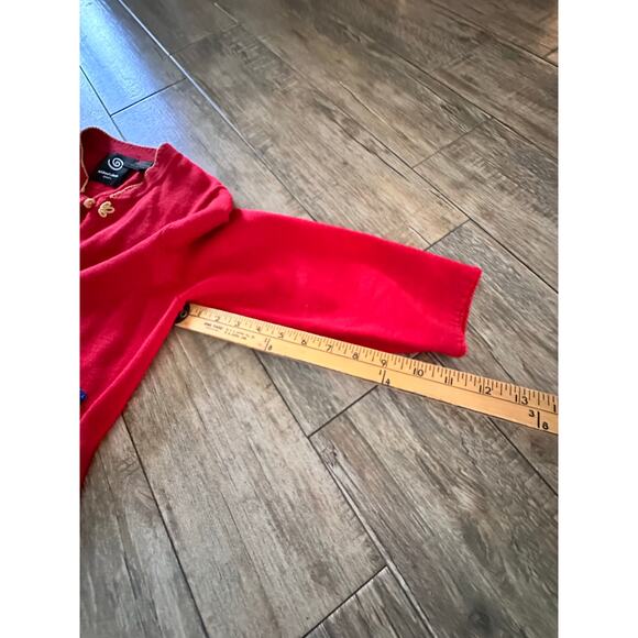 RARE Vintage Michael Simon Women's Red Nutcracker Cardigan Sweater Size Small - Picture 7 of 13